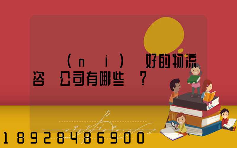 國內(nèi)較好的物流咨詢公司有哪些？